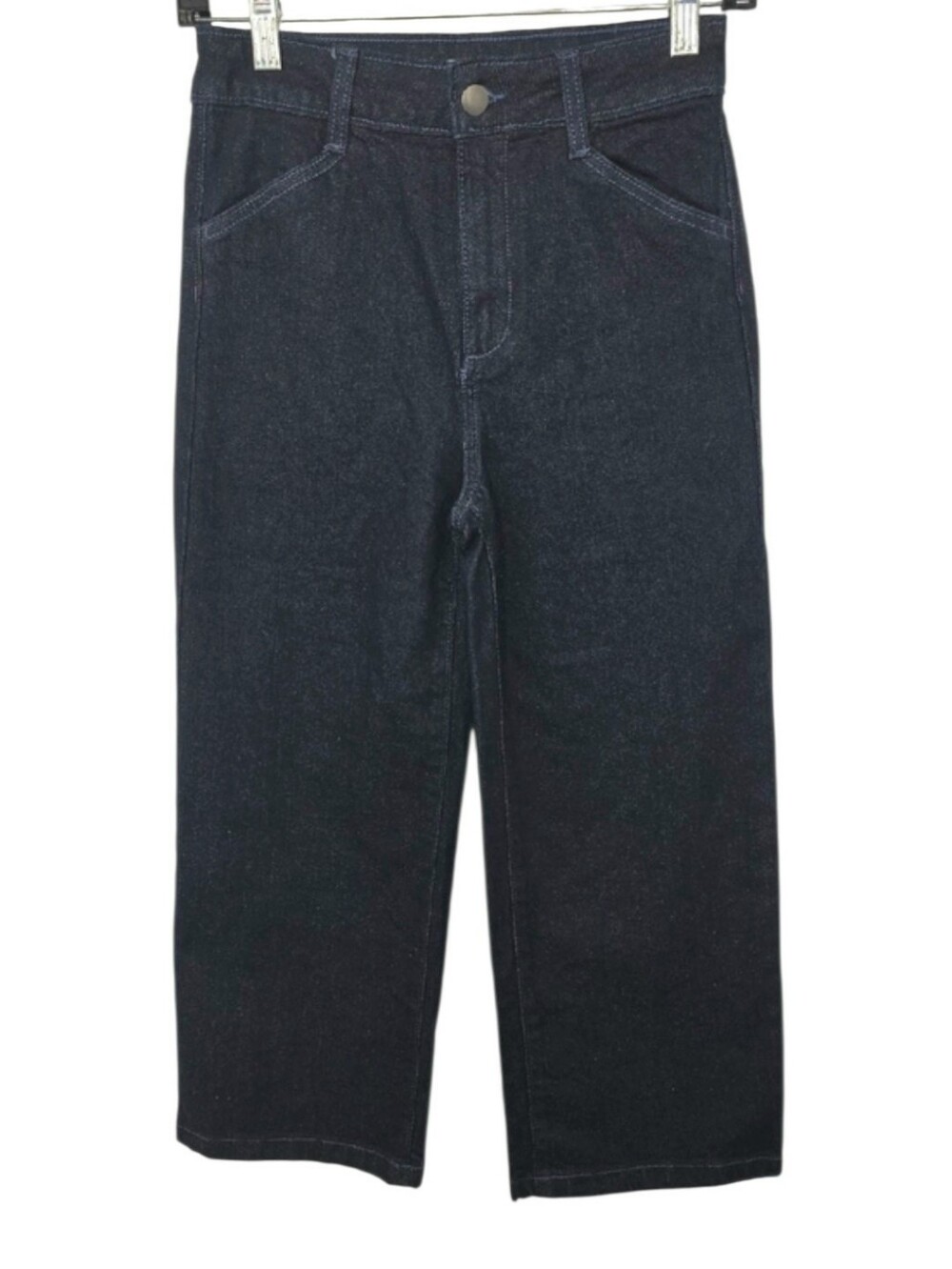 Nordstrom Girls High-waisted Dark Blue Straight-Leg Jeans Size 10